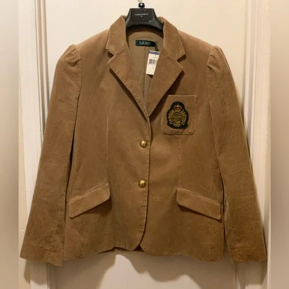 Lauren Ralph Lauren Bullion-Patch Corduroy Blazer New with tags - Picture 4 of 8
